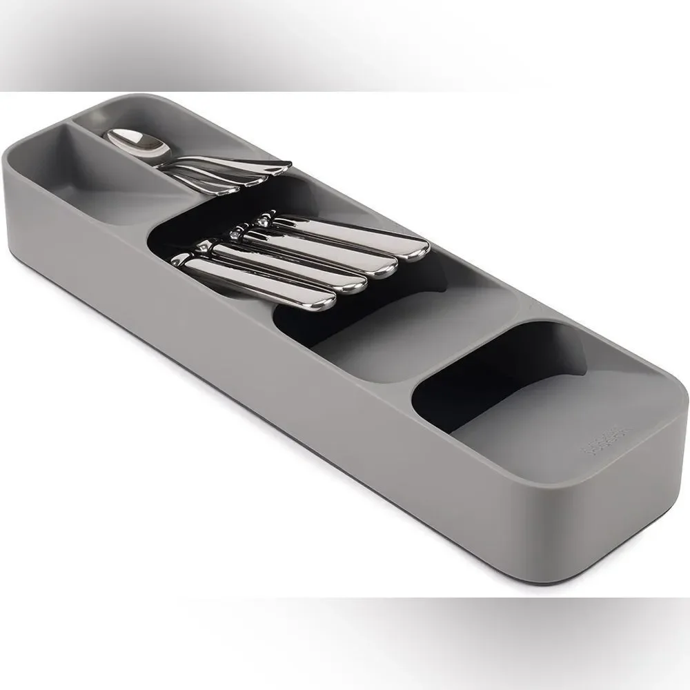 Joseph Joseph duo Gray Compact Cutlery Organiser | Set of 2